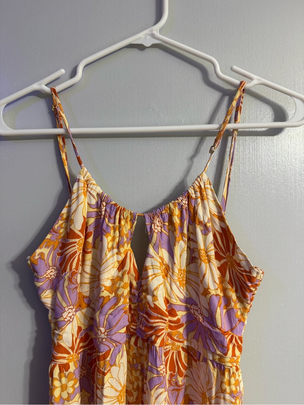 L*Space Gemma Wavy Daisy Floral Print Midi Dress Size Small - Picture 7 of 12